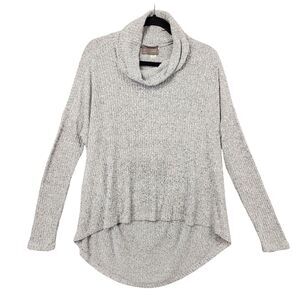 ANTHROPOLOGIE Saturday Sunday Gray Drapey Turtleneck Dolman Sweater SIZE XS / S